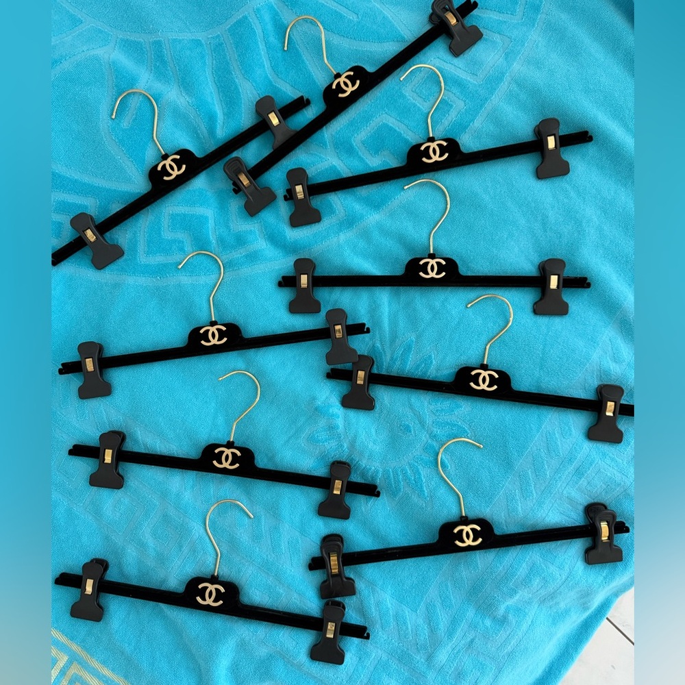 Chic Black Chanel hangers